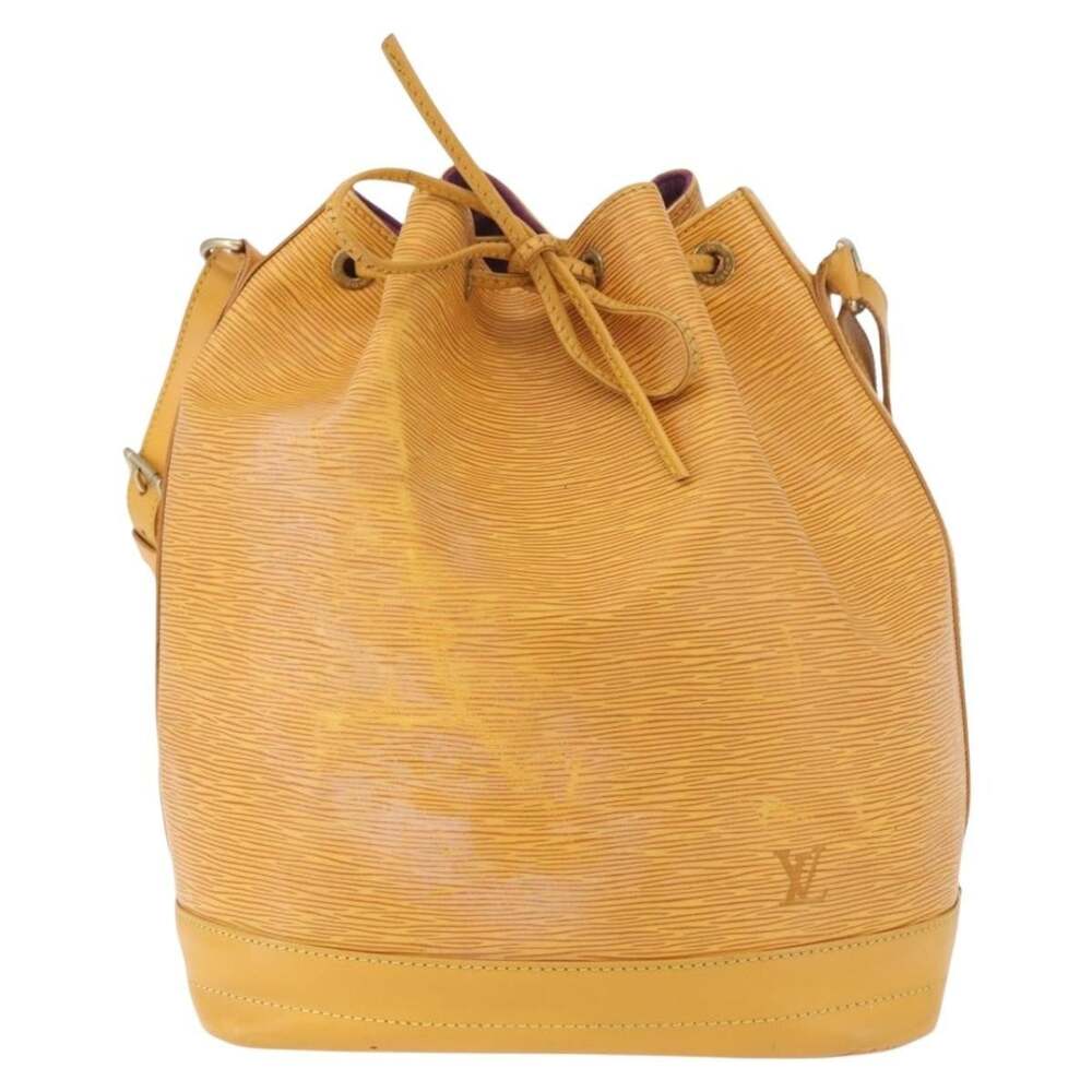 Louis Vuitton Epi Noe Bucket Bag Yellow